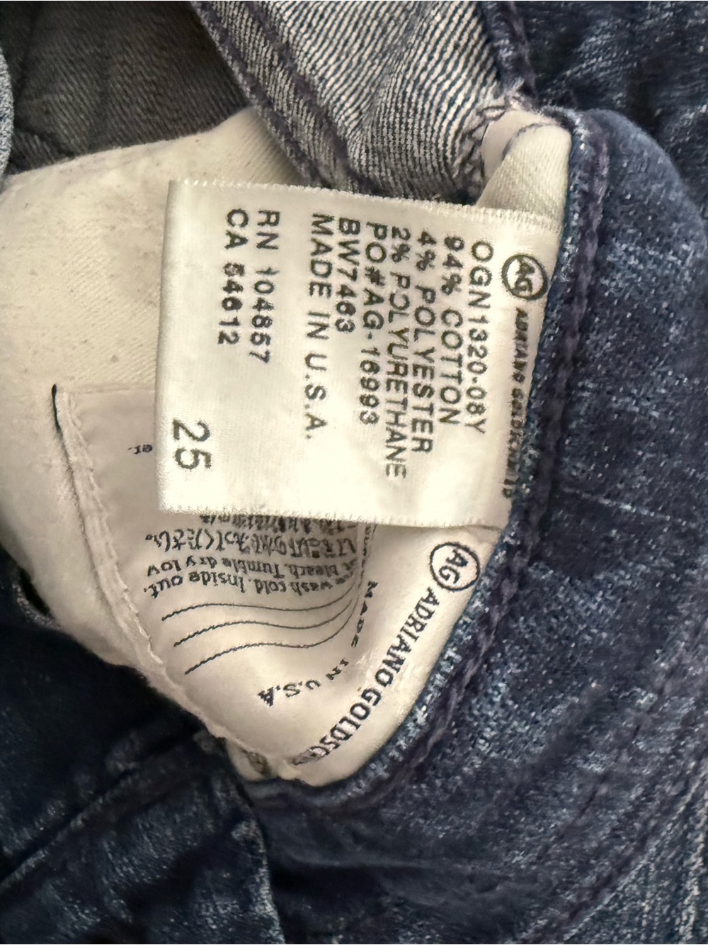 AG Adriano Goldschmied Tom Boy  Relaxed Straight Jeans in Distressed Blue - Picture 3 of 9
